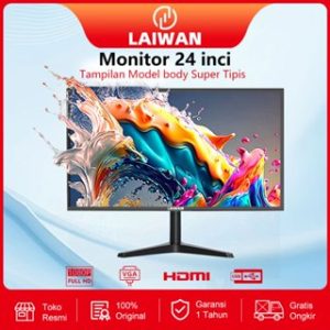 LAIWAN LED Monitor 24 inch Monitor PC Berkualitas Premium